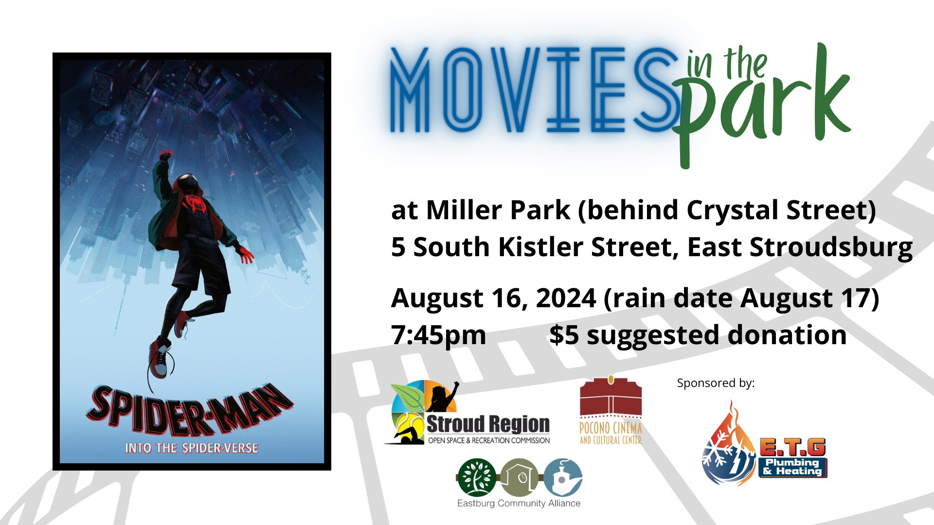 Movies in the Park: Spider-Man Into the Universe