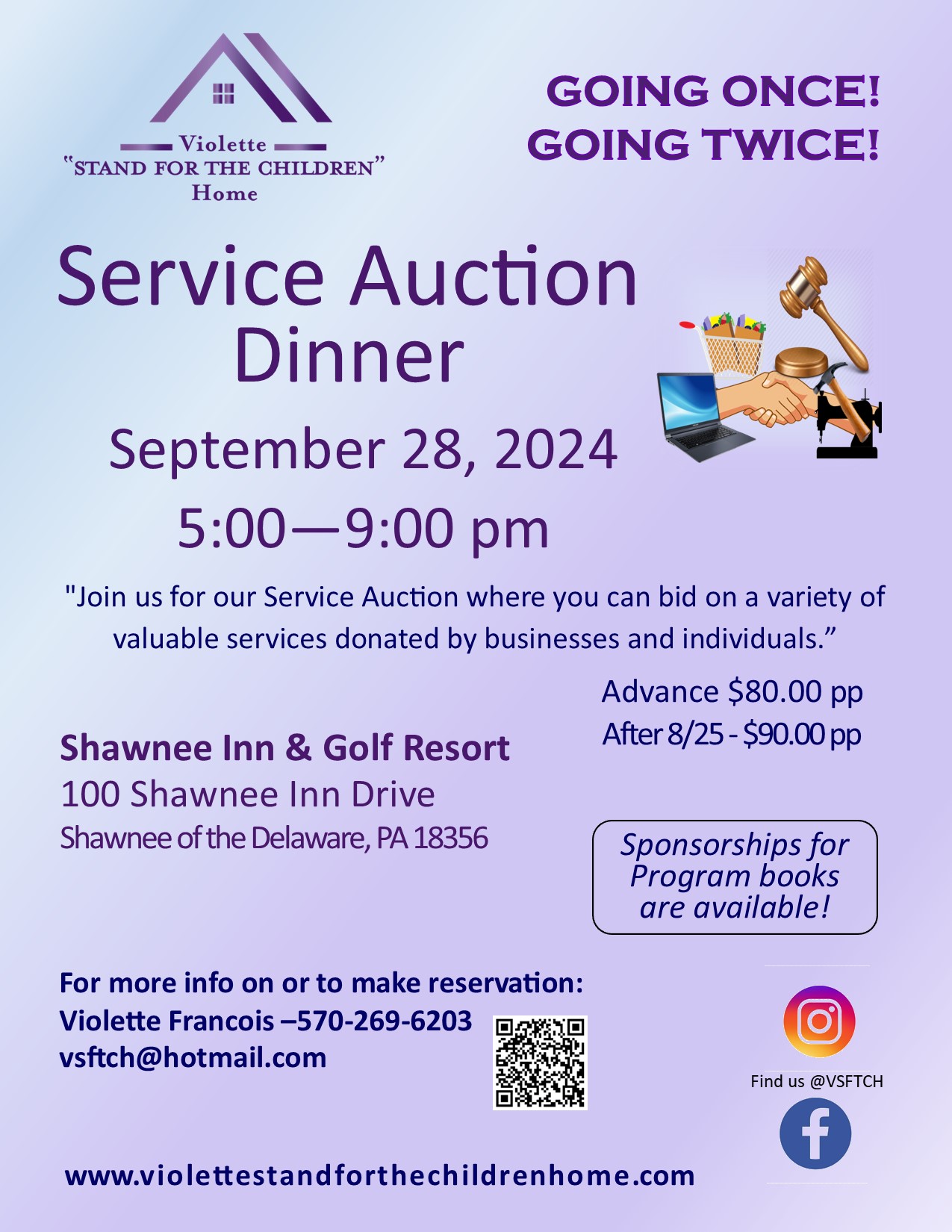 Violette “Stand for the Children” Service Auction and Dinner