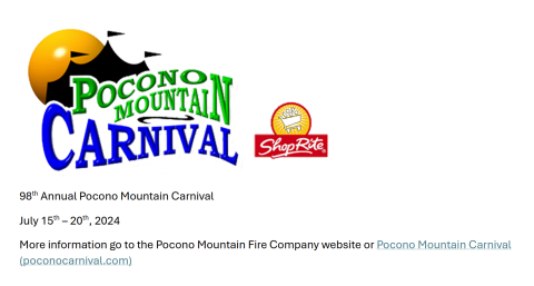 98th Annual Pocono Mountain Carnival