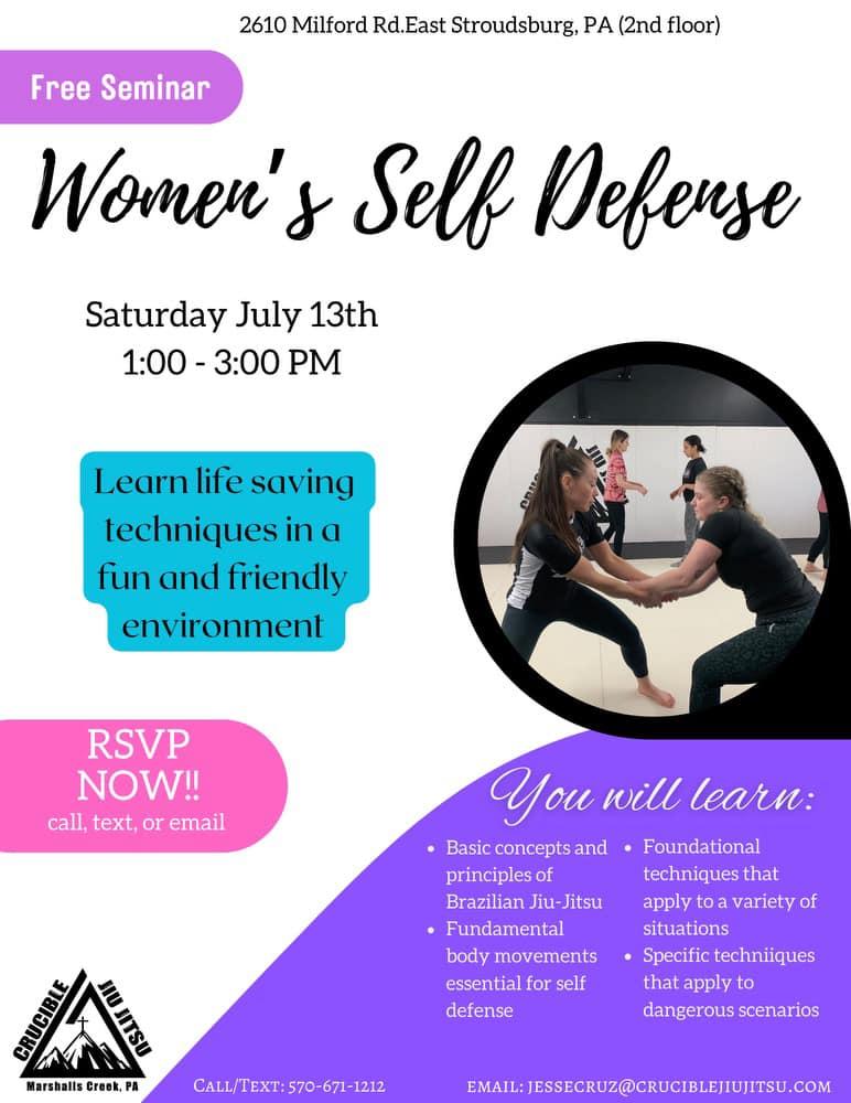 Free Seminar: Women's Self Defense