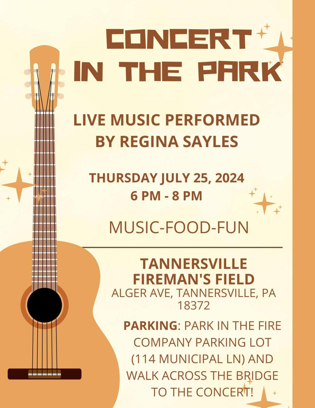 Concert in the Park: Regina Sayles (Tannersville)