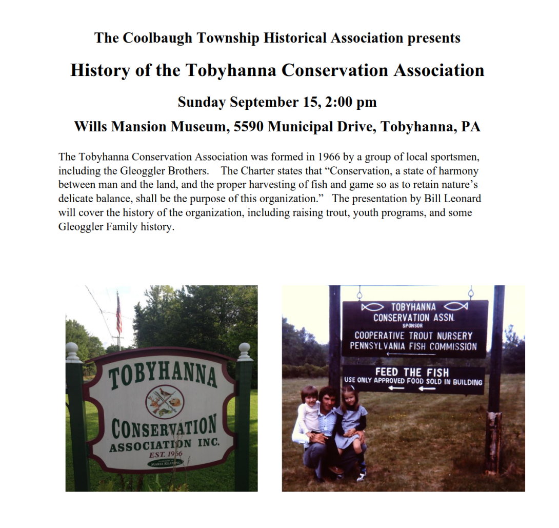 History of the Tobyhanna Conservation Association